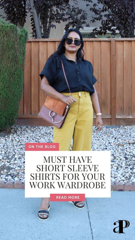 Looking to upgrade your work wardrobe? My work fashion blog post on the best short sleeve shirts for chic style outfits is here to save the day. I’ve handpicked the most stylish and comfortable linen fashion shirts that will have you looking effortlessly cool in the office. Get ready to slay the work wear game like a boss! Click the link to read more today!. Oversized Short Sleeve Work Shirt, Versatile Short Sleeve T-shirt For Work, Short Sleeve Button-up Shirt With Rolled Sleeves For Work, Relaxed Fit Linen Short Sleeve Shirt For Work, Casual Linen Short Sleeve Work Shirt, Short Sleeve Shirt Outfit, Chic Style Outfits, Short Sleeve Linen Shirt, Linen Fashion