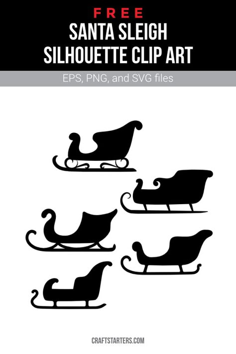 Santa Claus Sleigh Illustration, Sleigh Svg Free, Santas Sleigh Silhouette Shape, Santas Sleigh Drawing Easy, Santa Sleigh Template Free Printable, Santa’s Sleigh, Yard Silhouettes, Sleigh Silhouette, Chalkboards Ideas