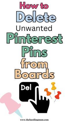 How To Delete Ideas For You, Pinterest Editing, Writing A Paper, Deleted Pins, Pinterest Tutorial, Computer Ideas, Pinterest Board Names, Delete Pin, Pinterest Tutorials