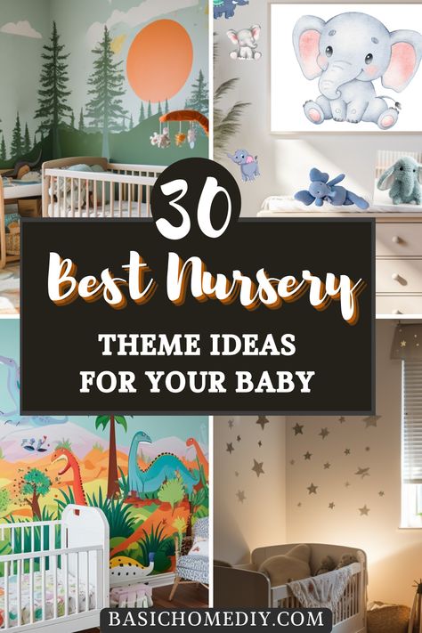 Whether you’re expectant parents of a baby girl, little boy, or planning a gender-neutral nursery, you’re probably looking for the perfect baby theme nursery ideas for your own home. If so, keep reading! We’ve got you covered with the most popular nursery themes. Neutral Nursery Rooms, Display Toys, Cozy Nature, Nursery Idea, Nursery Shelf, Gender Neutral Style, Adventure Nursery, Woodland Nursery Theme, Tree Decals