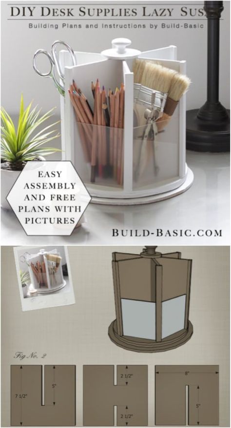 21 Awesome DIY Desk Organizers That Make The Most Of Your Office Space #diy #organizers #homeoffice #desk #organizing #chic #projects Diy Desk Organization, Desk Organization Diy, Seni Dan Kraf, Diy Office, Kraf Diy, Craft Room Storage, Diy Desk, Diy Cardboard, Craft Room Organization