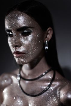 Glitter Shoot, Futuristic Makeup, Canterbury Tales, Grace Loves Lace, Beauty Hacks Video, Fantasy Makeup, Glitter Makeup, Editorial Makeup, Makati