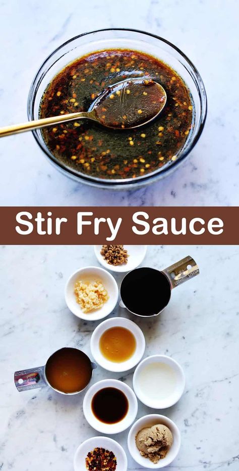 Stir Fry Sauce - A Beautiful Mess Best Stir Fry Sauce, Beef Stir Fry Sauce, Best Stir Fry, Chicken Stir Fry Sauce, Fry Sauce Recipe, Stir Fry Sauce Easy, Homemade Stir Fry Sauce, Stir Fry Sauce Recipe, Asian Dipping Sauce