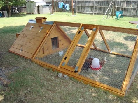 Happyhen Chicken House Oandreas Chicken Coop | BackYard Chickens - Learn How to Raise Chickens A Frame Chicken Coop, Mobile Chicken Coop, Small Chicken Coops, Chicken Coop Decor, Portable Chicken Coop, Chicken Tractors, Chicken Tractor, Chicken Houses, Small Chicken