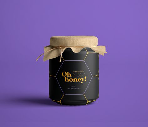 Oh Honey! Brand Identity Design :: Behance Organic Honey Packaging, Honey Branding Design, Honey Logo Ideas, Honey Jar Design, Honey Business, Honey Branding, Branding Infographic, Honey Labels, Packet Design