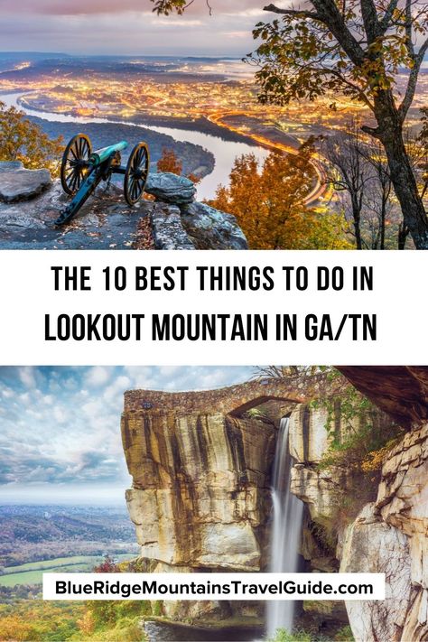 The 15 Best Things to Do in Lookout Mountain in GA / TN including Ruby Falls, Rock City / Fairyland Caverns, the Incline Railway and more! | lookout mountain tn | incline railway lookout mountain | ruby falls at lookout mountain | lookout mountain in chattanooga | lookout mountain trails | rock city lookout mountain | restaurants on lookout mountain | hang gliding lookout mountain | point park lookout mountain | hike lookout mountain | lookout mountain hikes | sunset rock lo via @greenglobaltrvl Rock City Chattanooga, Mississippi Road Trip, Lookout Mountain Georgia, Lookout Mountain Chattanooga, Lookout Mountain Tennessee, Hiking In Georgia, Cloudland Canyon, Georgia Trip, Ruby Falls