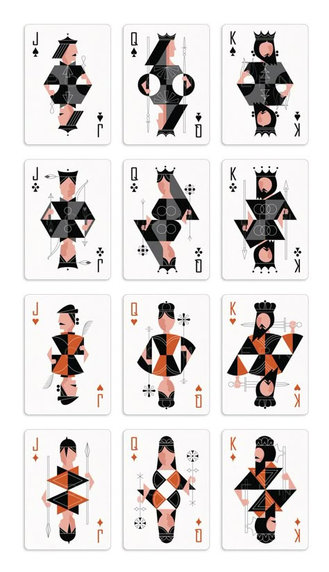 The Retro Deck - Playing Cards by Pocono Modern by Kraig Kalashian — Kickstarter Lézervágott Fa, Playing Card Design, Playing Card Art, Custom Playing Cards, Playing Cards Art, Playing Cards Design, 카드 디자인, Classic Card, Cards Art