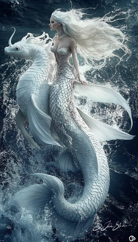 Water Faries, Siren Wallpaper, Ice Mermaid, Types Of Mermaids, Pisces Queen, Mermaid Family, Mermaid Book, Male Mermaid, Realistic Mermaid