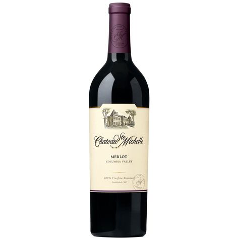 Chateau Ste. Michelle Columbia Valley Merlot ($15) Black Cherry Fruit, Merlot Red Wine, Merlot Wine, Chenin Blanc, Dior Perfume, Summer Wines, Wine Time, Wine And Liquor, Sam's Club