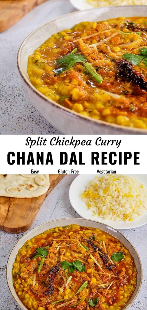 Best Dahl Recipe, Chana Dahl Recipe, Authentic Indian Dahl Recipe, Chickpea Dahl Recipe, Chana Daal Recipe Indian, Instapot Indian Recipes, Indian Lentils Dal, Dal Curry Indian Recipes, Channa Dal Recipes