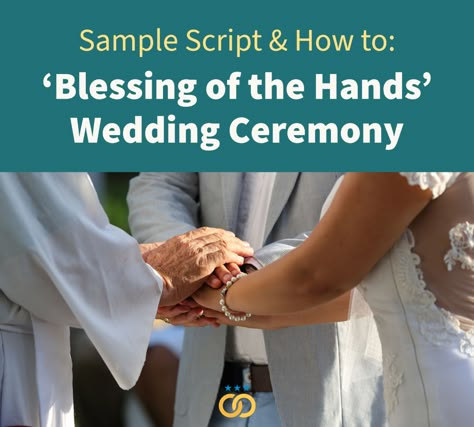 A simple, nonreligious hand blessing ceremony script. This blessing is easy to combine with another unity ritual, such as a handfasting or palm reading, to create a personalized and unique ceremony. This variation on a traditional 'Blessing of the Hands' reading includes mindfulness elements, advice for the future, and ends with a popular Irish wedding blessing. Blessing Of The Hands, Hand Ceremony, Irish Wedding Blessing, Ceremony Script, Blessing Ceremony, Hand Fasting, Wedding Ceremony Script, Wedding Blessing, Wedding Script