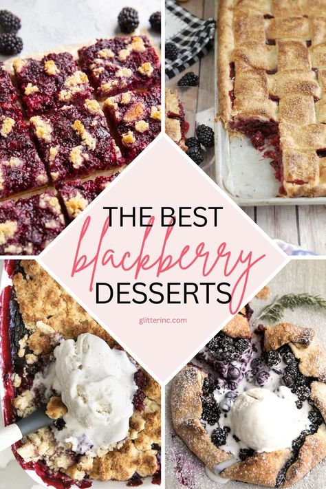 Indulge in the sweet and tangy flavors of summer with these blackberry dessert recipes. Whether you're searching for things to do with fresh blackberries or aiming to discover the best blackberry recipes, we've got you covered. Explore our collection of recipes using blackberries and treat yourself to delightful desserts with blackberries. From pies to cobblers, these blackberry recipes are perfect for every occasion. Blackberry Dessert Recipes, Blackberry Dessert, Baking Brownies, Baked Desserts, Blackberry Recipes, Kid Approved Meals, Juicy Watermelon, Kid Friendly Recipes, Healthy Baked