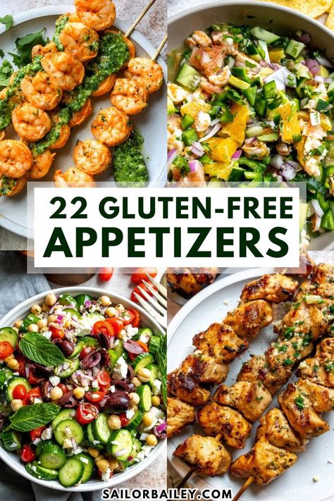 These gluten free appetizers are perfect for any party, BBQ, or game day and will impress the crowd. After all, having a gluten-free diet shouldn��’t hinder anyone from grabbing a bite. These recipes are delicious, easy to make, and naturally gluten-free! Gluten Free Game Day Recipes, Vegan Gf Appetizers Party, Gluten Free Dairy Free Finger Foods For Party, Gluten Free Skewer Appetizers, Gluten Free Meatball Appetizers, Gluten Free Meat Appetizers, Gluten Free Platter, Gluten Free Dairy Free Game Day Food, Gluten Free Small Bites