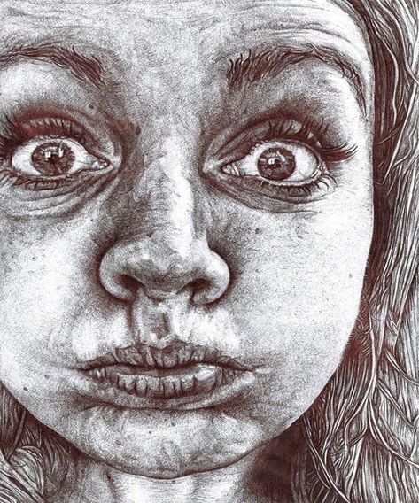 Funny Face Portrait, Biro Portrait, Funny Face Drawings, Biro Drawing, Biro Art, Art A Level, Gcse Art Sketchbook, Face Portrait, Face Sketch