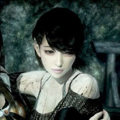 Fatal Frame 5 Matching Bijoux Piercing Septum, Female Horror Game Protagonist, Horror Game Protagonist, Game Protagonist, Japanese Horror, Fatal Frame, Retro Horror, Horror Icons, Match 3