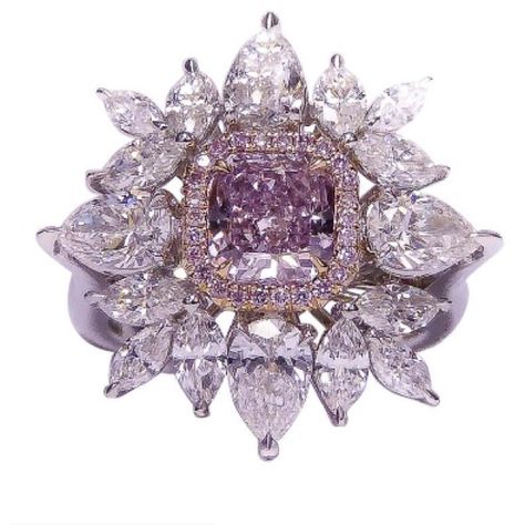 Pink diamonds! Fancy Pink Diamond Ring, Purple Diamond Ring, Pink Diamond Ring, Yellow Diamonds, Purple Diamond, Fabulous Jewelry, I Love Jewelry, Elizabeth Taylor, Gorgeous Jewelry