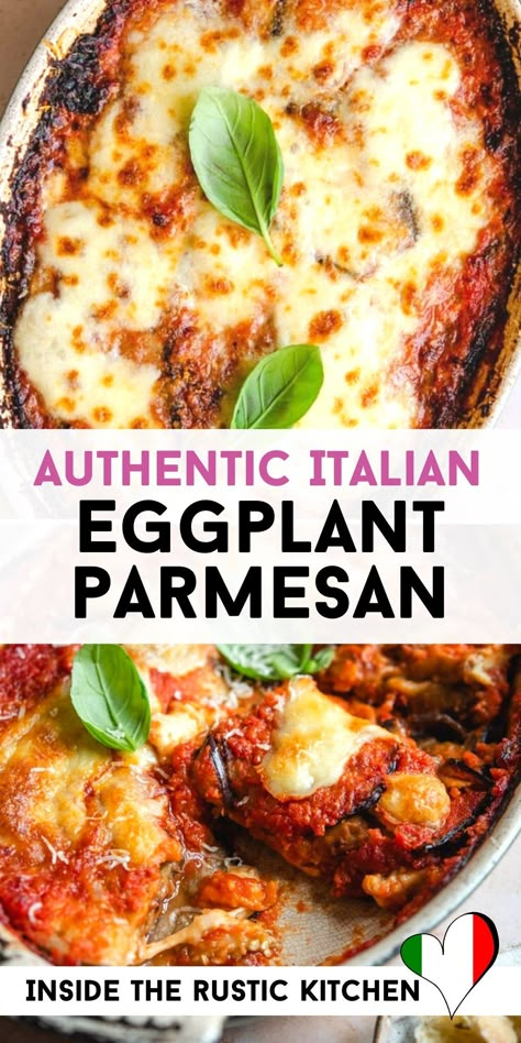 Classic Eggplant Parmesan Recipe, Eggplant Parmesan Ricotta, Quick Eggplant Parmesan, Brinjal Recipes Italian, Eggplant Parmesan No Egg, Eggplant Parmesan With Meat, Eggplant Parmigiana Easy, The Best Eggplant Parmesan Ever, Non Breaded Eggplant Parmesan