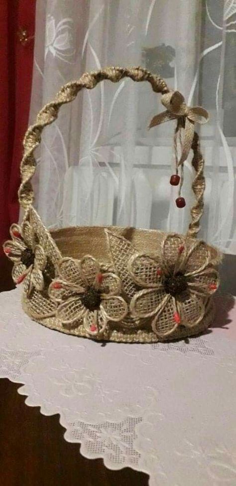 Diy Jute Crafts, Jute Rope Crafts, Jute Wall Art, Jute Twine Crafts, Rope Craft Ideas, Jute Flowers, Twine Crafts, Decor Makeover, Jute Crafts