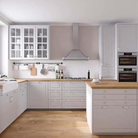 Bodbyn Kitchen Grey, Bodbyn Ikea, Ikea Bodbyn Kitchen, Grey Ikea Kitchen, Bodbyn Kitchen, Ikea Bodbyn, White Ikea Kitchen, Off White Kitchens, Серая Кухня