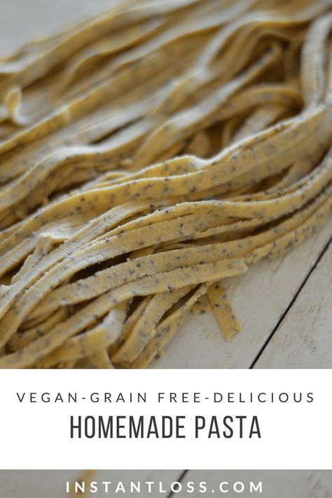 Grain Free Vegan Pasta Cassava Noodles, Gluten Free Vegan Pasta, Instant Pot Fall Recipes, Noodle Making, Instant Loss, Grain Free Vegan, Homemade Pasta Recipe, Sunflower Pumpkin, Healthy Instant Pot