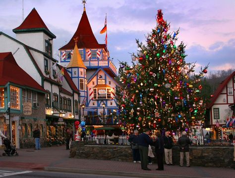 Helen, GA. America's 20 Best Small Towns for Christmas  - CountryLiving.com Georgia Christmas, Christmas Towns, Helen Georgia, Helen Ga, German Christmas Markets, Christmas Destinations, Quotes Status, Christmas Parade, Christmas Around The World