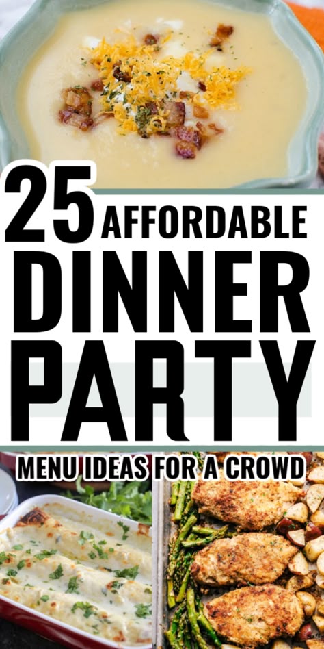 Buffet Dinner Menu Ideas, Dinner Party Menu Ideas Winter, Dinner Party Menu Ideas Fall, Party Menu Ideas Buffet, Winter Dinner Party Menu Ideas, Easy Dinner Party Menu Ideas, Cheap Dinner Party, Fall Dinner Party Menu Ideas, Lunch Party Menu