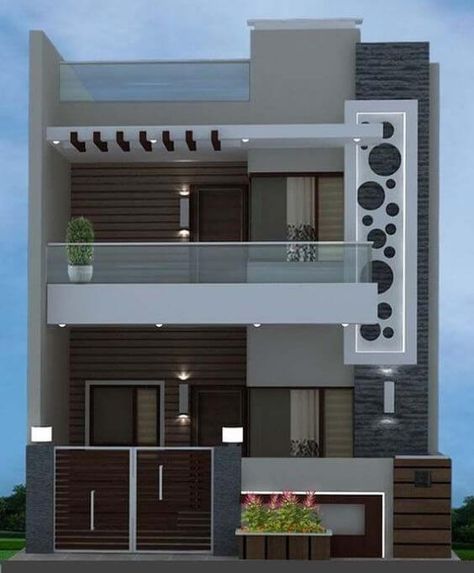 Minimalist Houses, Normal House, 2 Storey House Design, Modern Exterior House, Small House Front Design, Small House Elevation, Small House Elevation Design, Best Modern House Design, Small House Design Exterior