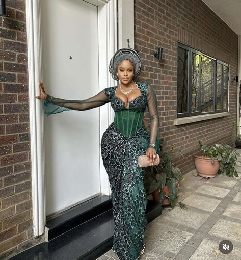 Nigerian Traditional Dresses, Lace Styles For Wedding, Nigerian Dress Styles, Aso Ebi Lace, Aso Ebi Lace Styles, Nigerian Outfits, Nigerian Dress, Nigerian Lace Styles Dress, Nigerian Lace Styles