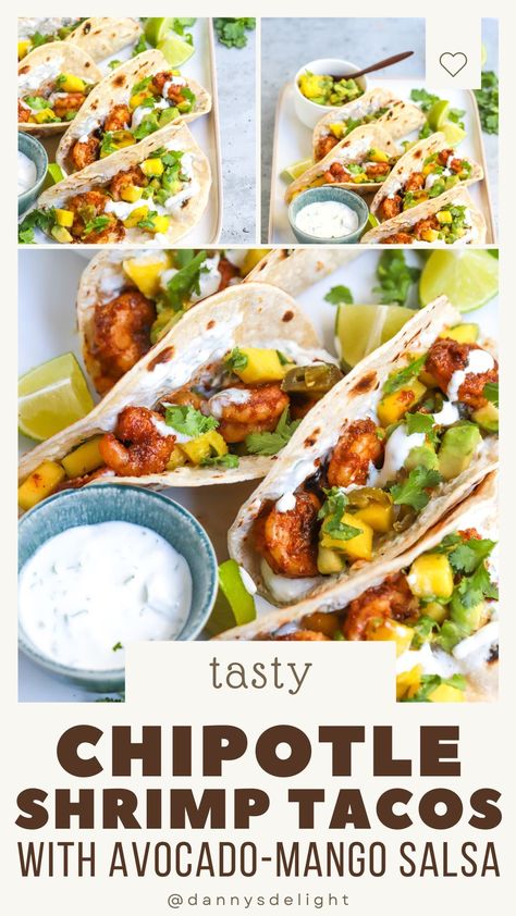 Dive into a plateful of deliciousness with these Chipotle Shrimp Tacos! 🍤🥑 Quick, easy, and guaranteed to satisfy your taco cravings! #QuickRecipes #ShrimpLovers #TastyTacos Chipotle Shrimp Tacos, End Of Summer Bash, Prawn Tacos, Shrimp Tortilla, Chipotle Tacos, Sizzling Fajitas, Chipotle Shrimp, Cheesy Enchiladas, Shrimp Taco