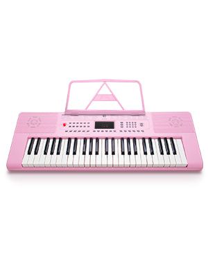 Piano Keyboard, Digital Electric Keyboard Piano Premium 49-Key Portable Electronic for Beginners, Adapter & Battery Power Supply, Pink, by Vangoa: Amazon.co.uk: Musical Instruments Pink Piano Keyboard, Cute Instruments, Keyboard For Beginners, Pretty Instruments, Pink Piano, Musical Keyboard, Yamaha Keyboard, Electric Keyboard, Music Keyboard