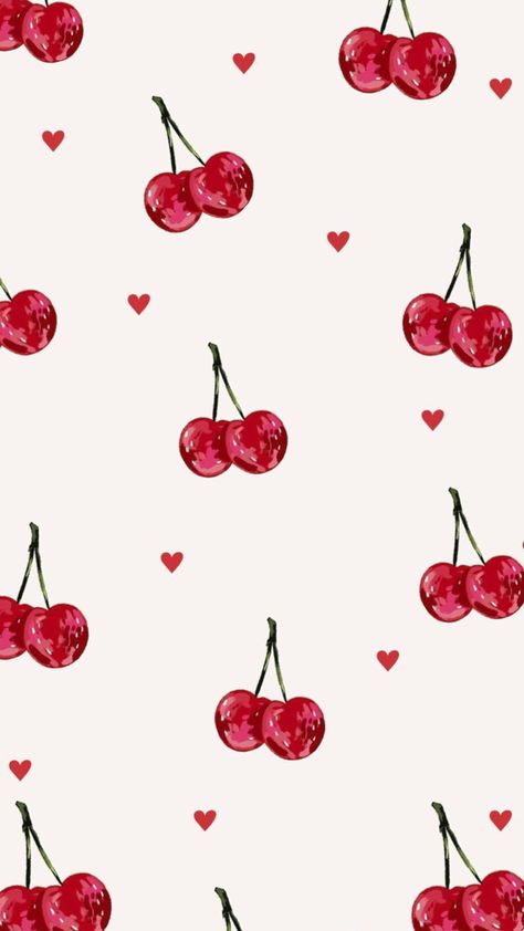 Aesthetic Wallpaper For Iphone, Cherry Wallpaper, Vertical Wallpaper, Iphone Wallpaper Pattern, Wallpaper For Iphone, Iphone Wallpaper Photos, Cute Patterns Wallpaper, Pretty Wallpaper Iphone, Iphone Background Wallpaper