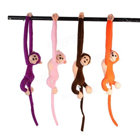 Long Arm Hanging Monkey Toy Colorful New Hot-selling Monkey Doll Purple Vegetables, Monkey Toy, Hanging Monkey, Toy Monkey, Monkey Doll, Monkey Stuffed Animal, Kids Toy Gifts, Soft Dolls, Cute Plush