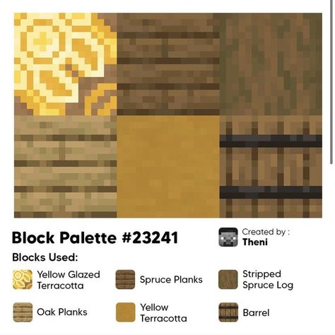 Minecraft Terakota House, Minecraft Colour Pallets, Minecraft Block Palette Aesthetic, Minecraft Color Pallets, Minecraft Colour Palette, Minecraft Color Palette, Minecraft Palettes, Minecraft Palette, Minecraft Block Palette