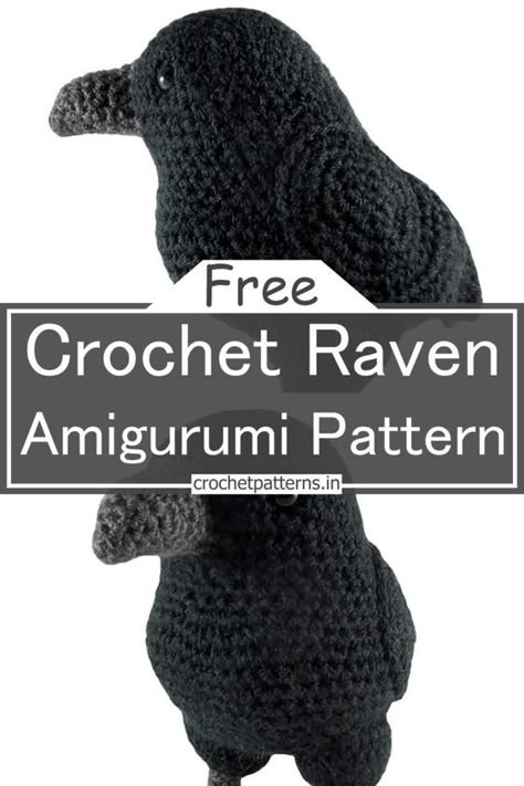 Crochet Raven Amigurumi Pattern Fresno Nightcrawler Crochet, Creepy Amigurumi Free Crochet, Crochet Crow Patterns, Wendigo Crochet Pattern, Alt Crochet Patterns Free, Vampire Crochet Pattern Free, Crochet Mothman Pattern Free, Goth Crochet Amigurumi, Wiccan Crochet Patterns Free