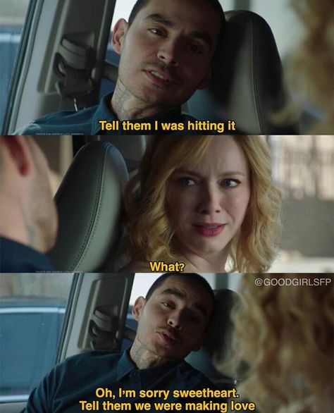 LOL, she's so smart and so clueless at the same time! Rio And Beth, Good Girls Rio, Bad Feminist, Good Girl Bad Boy, Good Girl Quotes, Manny Montana, Vikings Tv Show, Friends Tv Show Quotes, Man Crush Everyday