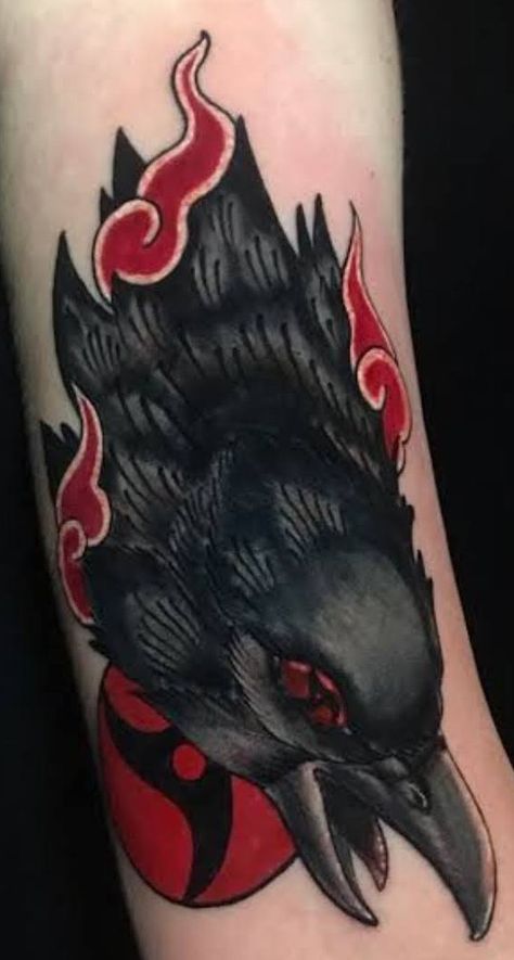 Anime Coverup Tattoo, Itachi Crow Tattoo, Itachi Uchiha Wallpaper, Tattoo Hd, Naruto Tattoos, Crow Tattoos, Rabe Tattoo, Uchiha Wallpaper, Naruto Tattoo