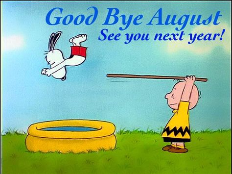 (1) Summertime Cottage August Snoopy, Goodbye August, Summer Countdown, Stocking Suffers, Charlie Brown Quotes, Charlie Brown And Friends, Brown And Friends, Snoopy And Charlie Brown, Peanut Gang