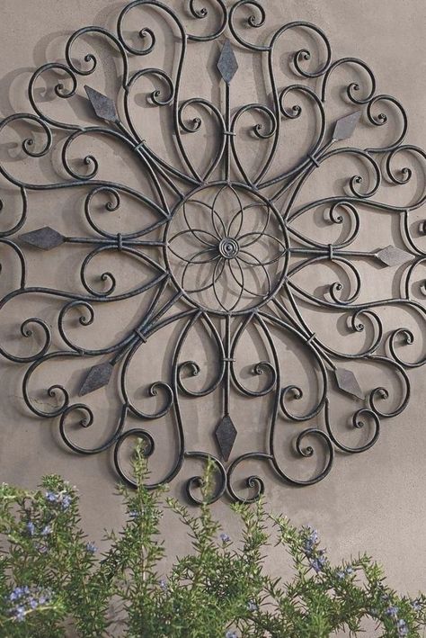 45 Amazing Ideas Outdoor Wall Decorations Ideas 82 Metal Wall Art Outdoor Use Takuice 1 Metal Sun Wall Art, Patio Wall Art, Scroll Wall Art, Art Fer, Wrought Iron Wall Art, Patio Wall Decor, Wrought Iron Wall Decor, Outdoor Metal Wall Art, Plastic Recycling