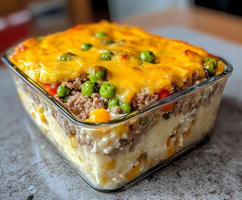 Poor Man Husband Casserole With Mashed Potatoes, Poor Man’s Husband Casserole, Poor Man's Husband Casserole, Husband Casserole, Farmers Casserole, Big Family Meals, Filling Dinner, Poor Man, Beet Recipes