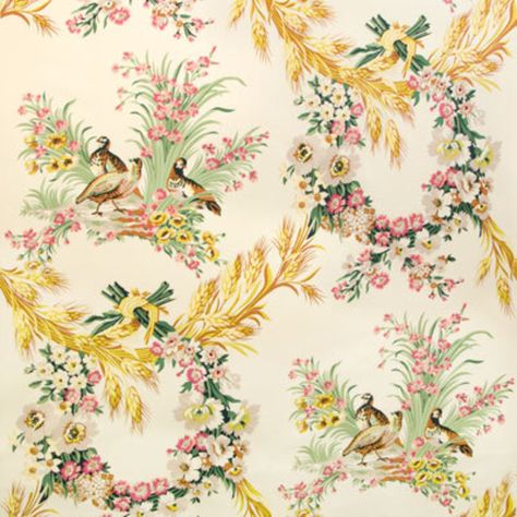 Chintz Decor, Brunschwig And Fils, Wonderful Wallpapers, Historic Wallpaper, Country Fabric, Floral Chintz, Spanish Decor, Chintz Fabric, Floral Composition