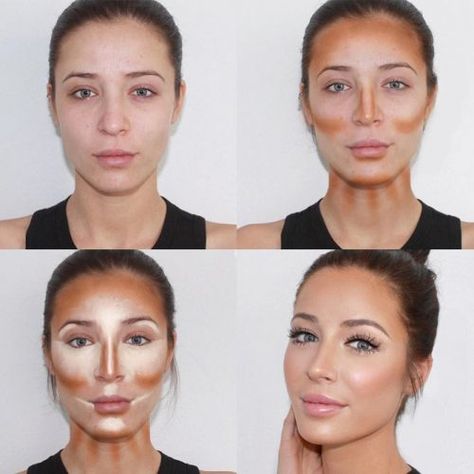 Teknik Makeup, How To Contour Your Face, Makeup Cantik, Makeup Contouring, Mekap Mata, Makeup Tip, Smink Inspiration, Beauty Make-up, Makijaż Smokey Eye