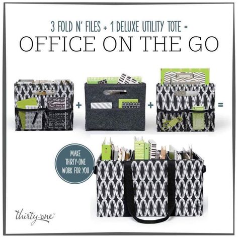 Thirty One Office, Office On The Go, Thirty One Uses, Thirty One Organization, Thirty One Fall, Office Organizing, 31 Bag, Thirty One Totes, Thirty One Business