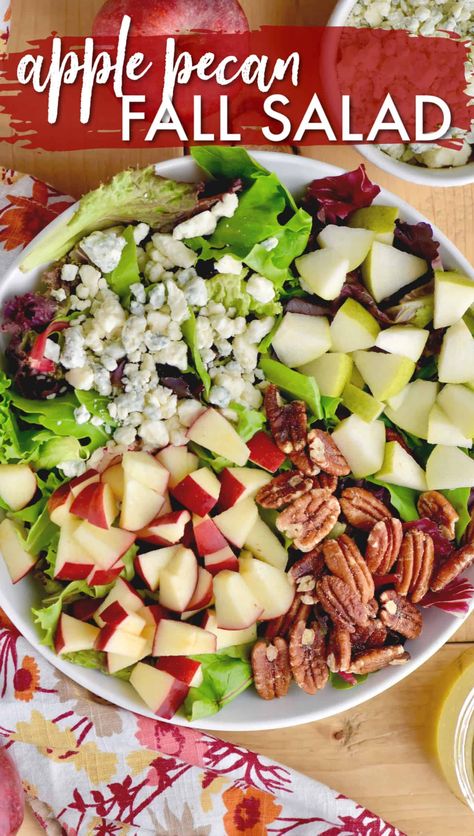 Salad Apple, Fall Salad, Hearty Lunch, Fresh Salad Recipes, Diner Recept, Autumn Salad, Salad Recipes For Dinner, Best Salad Recipes, Salad Pasta