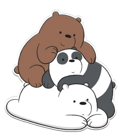 We Bear Bears Journal Ideas, We Bare Bears Stack, We Bare Bears Cute Drawings, 3 Bears Drawing, We Bare Bears Sketch, We Bare Bears Drawing, Trio Characters, We Bare Bears Cute, Trio Drawing