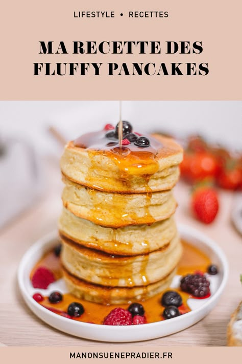 Fluffy Pancake Recipe, Breakfast Recipies, Sweet Cooking, Homemade Pancakes, Homemade Cake Recipes, Pancakes Healthy, Fluffy Pancakes, Savory Snacks, Pancake Recipe