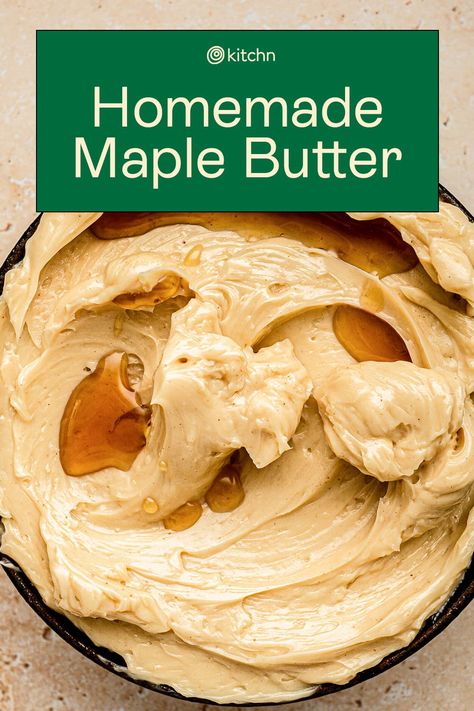 Maple Butter Recipe, Flavored Butter Recipes, Butter Recipes Homemade, Maple Recipes, Maple Syrup Recipes, Maple Butter, Sweet Butter, Flavored Butter, Homemade Butter