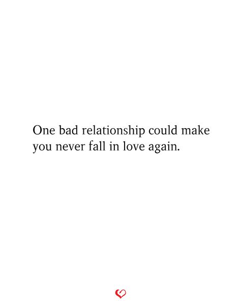 One bad relationship could make you never fall in love again. Cant Love Again Quotes, Bad Luck In Love Quotes, Hate Love Captions, Don’t Fall In Love, Dont Fall In Love Quotes, Bad Timing Quotes Relationships, Never Love Again Quotes, Never Again Quotes, Plate Smash