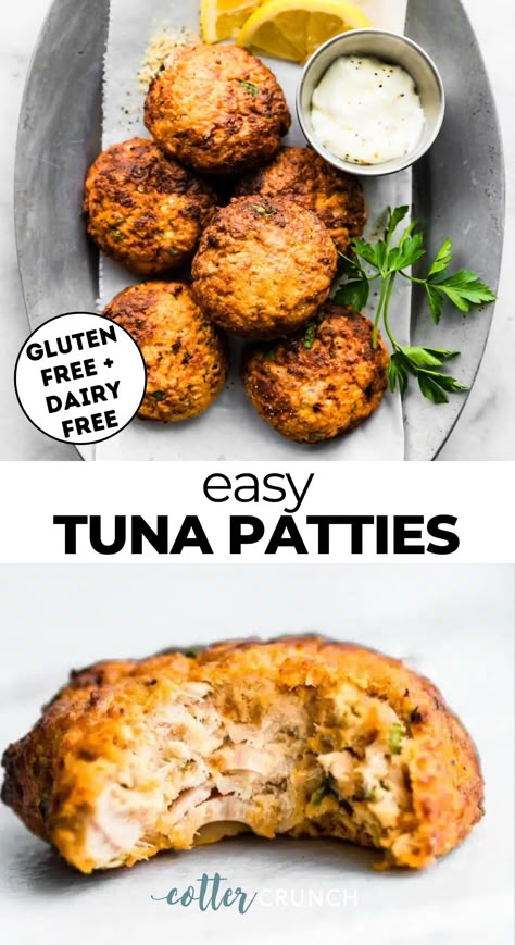 Aip Tuna Patties, Gluten Free Tuna Cakes, Air Fried Tuna Patties, Gluten Free Tuna Patties, Keto Tuna Patties Recipes, Aip Air Fryer Recipe, Tuna Patties Air Fryer, Tuna Cakes Air Fryer, Tuna Snack Ideas