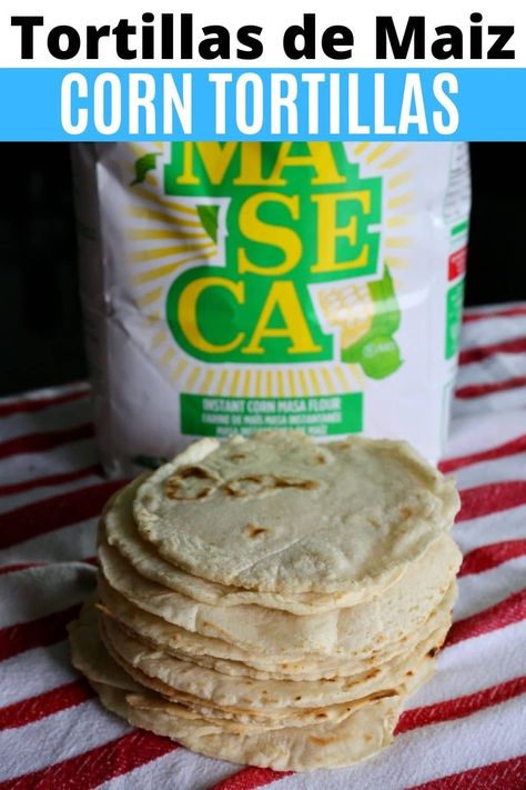 Maseca Tortilla Recipe, Masa Tortilla Recipe, Easy Mexican Corn, Maseca Recipes, Corn Tortilla Recipe, Mexican Tortillas, Masa Recipes, Homemade Tortilla Recipe, Corn Tortilla Recipes