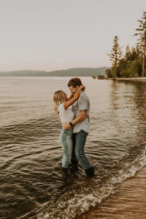 Kayla Esparza Photography Northern California wedding photographer Lake Tahoe engagement engaged photos inspo inspiration ideas cowboy aesthetic couples couple western rustic Lake Photoshoot Outfit, Engagement Photos On The Lake, Engagement Photoshoot Ideas Water, Engagement Photos Outfits Lake, Couples Photoshoot By Water, Lake Tahoe Couple Pictures, Lake Photoshoot Ideas Couple, Engagement Photo Lake, Couple Lake Photos